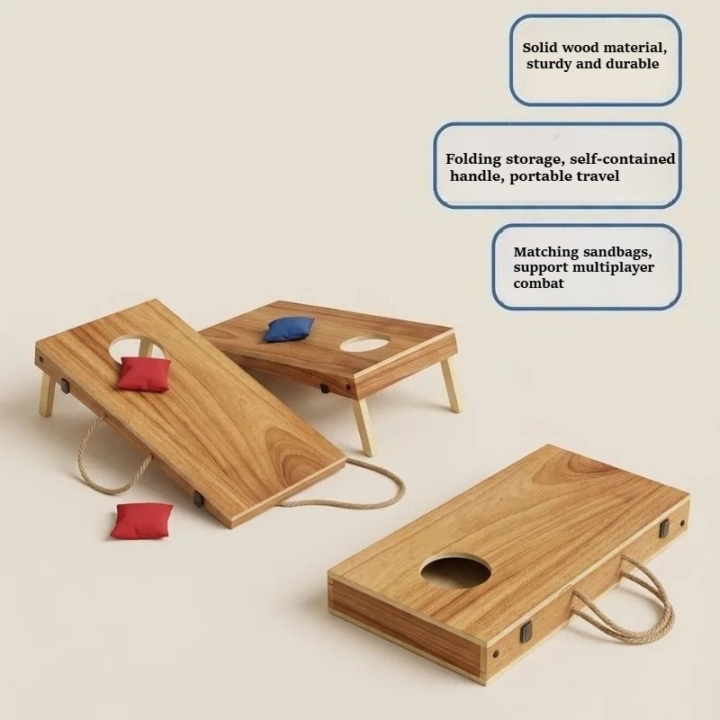 Premium Wooden Foldable Cornho - Cornhole Board Set review and price