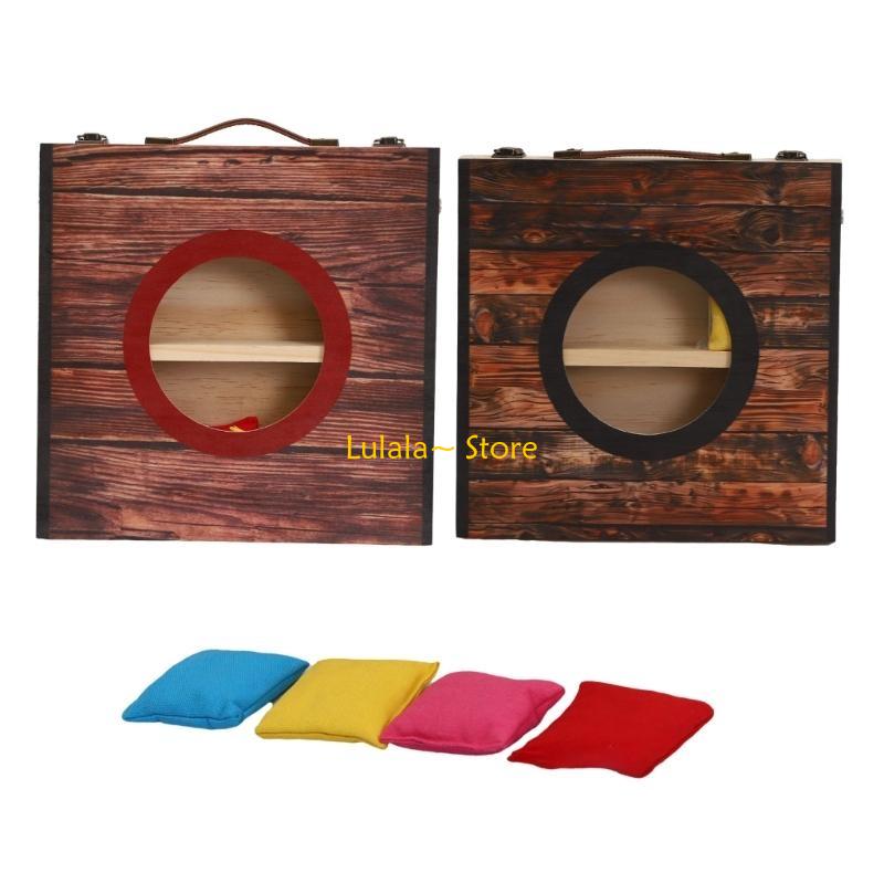 Y4QA Cornholes Game Set with 4 - Cornhole Board Set review and price