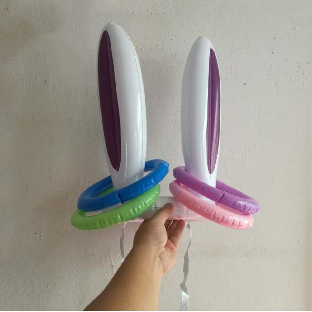 5Pcs Inflatable Bunny Ring Tos - Party Games Easy Kids review and price