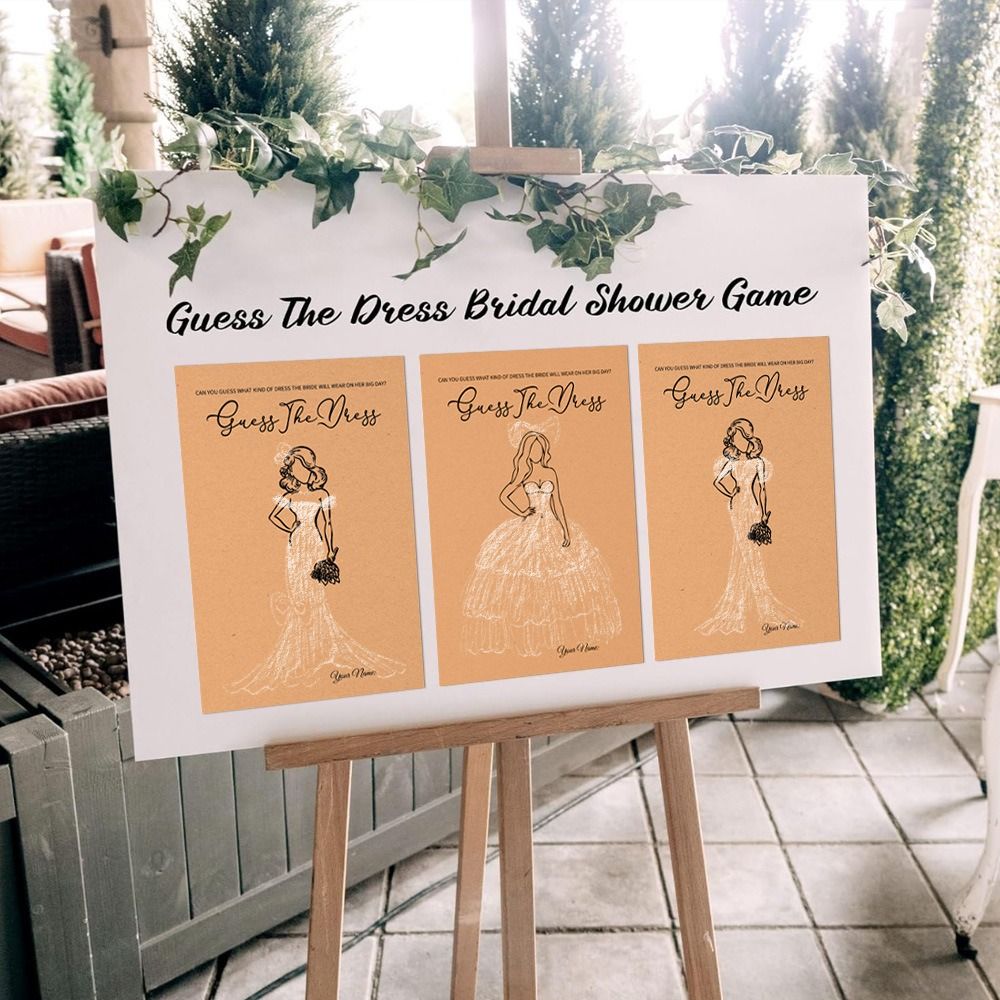 10Pcs Guess The Dress Bridal S - Party Games Bridal Shower review and price