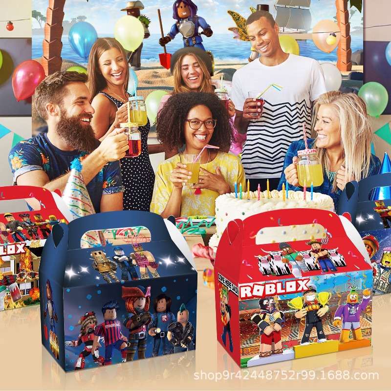 12Pcs/Set Roblox Theme Game Bi - Party Games In Roblox review and price