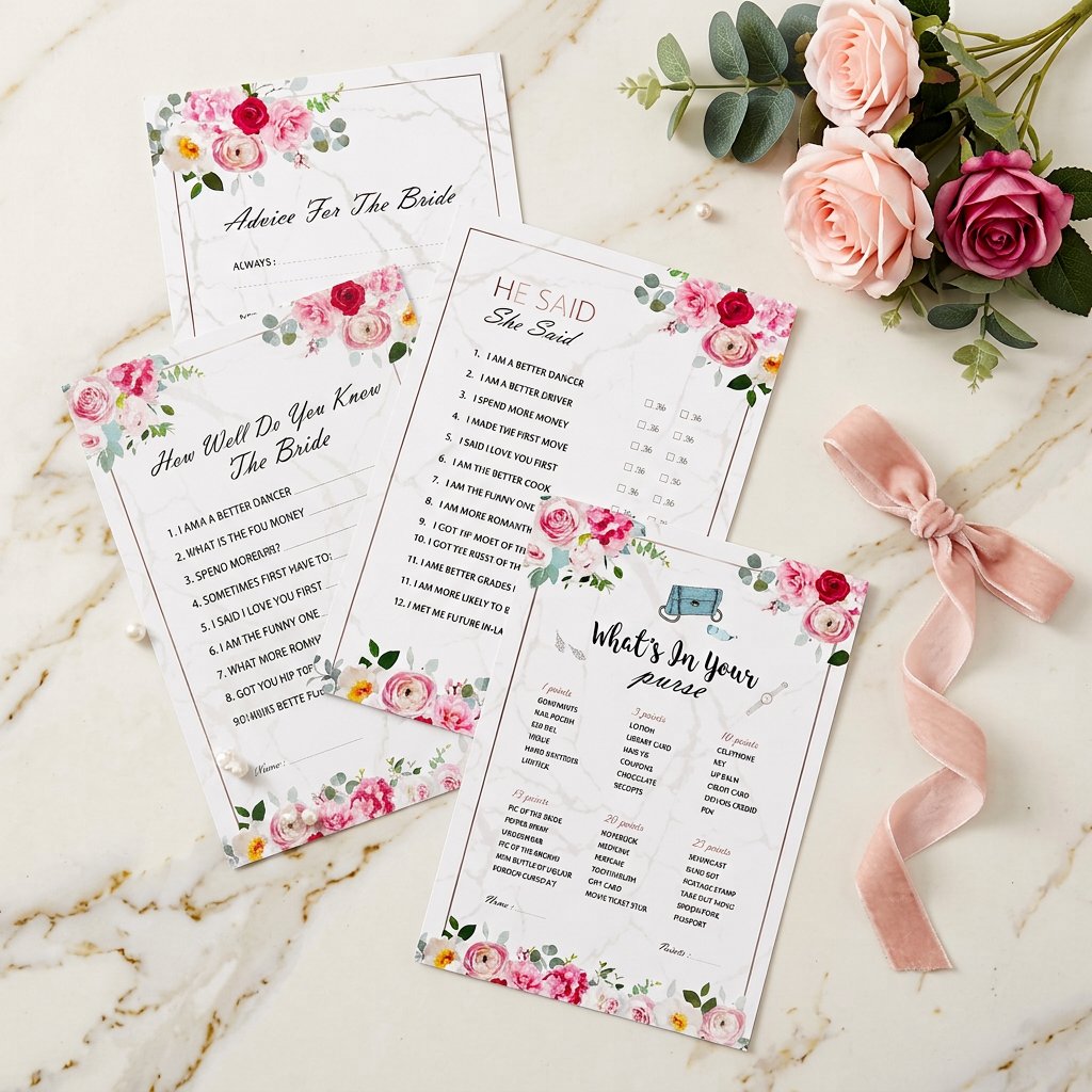 Bridal Shower Game Cards Set,  - Party Games Bridal Shower review and price