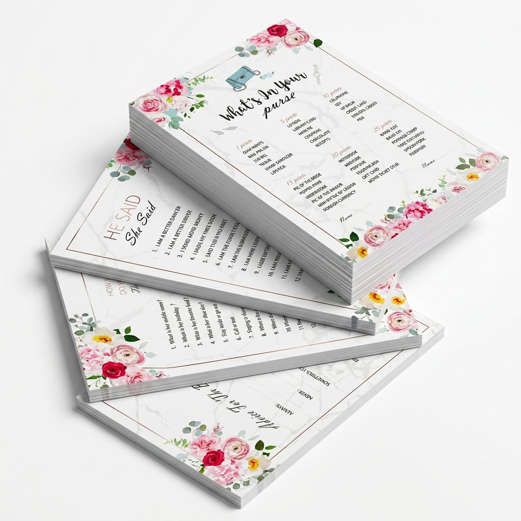 Bridal Shower Game Cards Set,  - Party Games Bridal Shower review and price