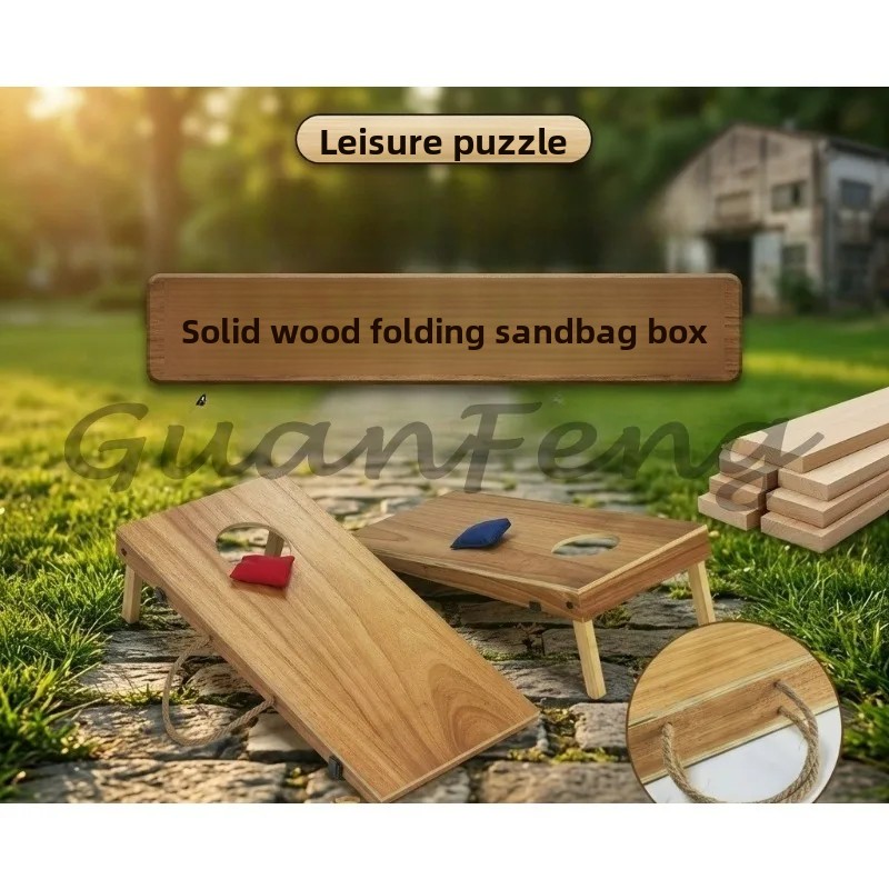 Wooden Foldable Cornhole Set B - Cornhole Board Set review and price