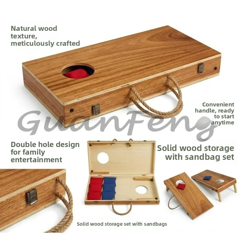 Wooden Foldable Cornhole Set B - Cornhole Board Set review and price