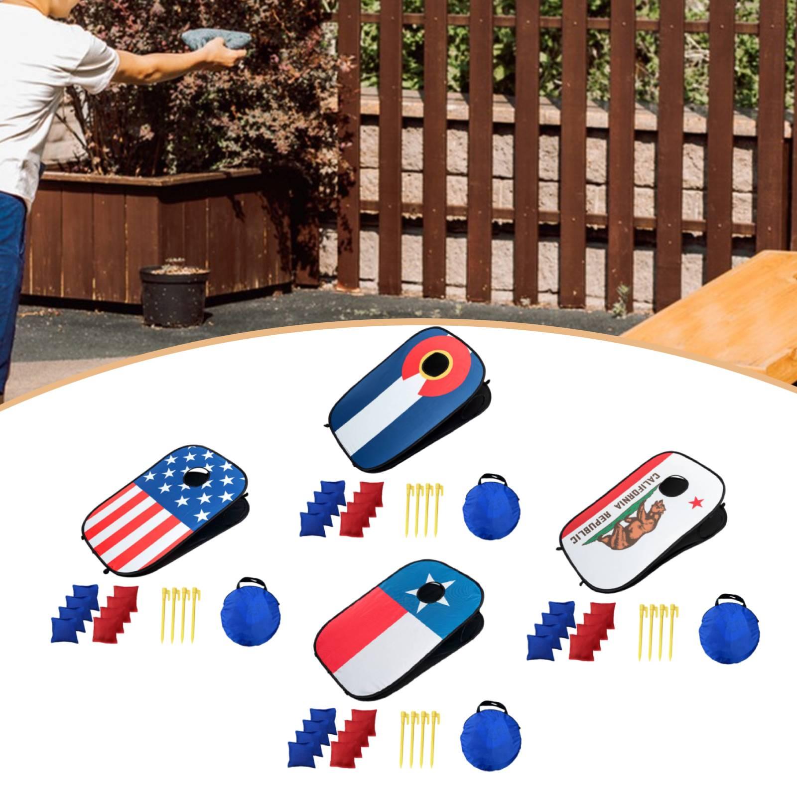 Portable Corn Hole Board Set w - Cornhole Board Set review and price