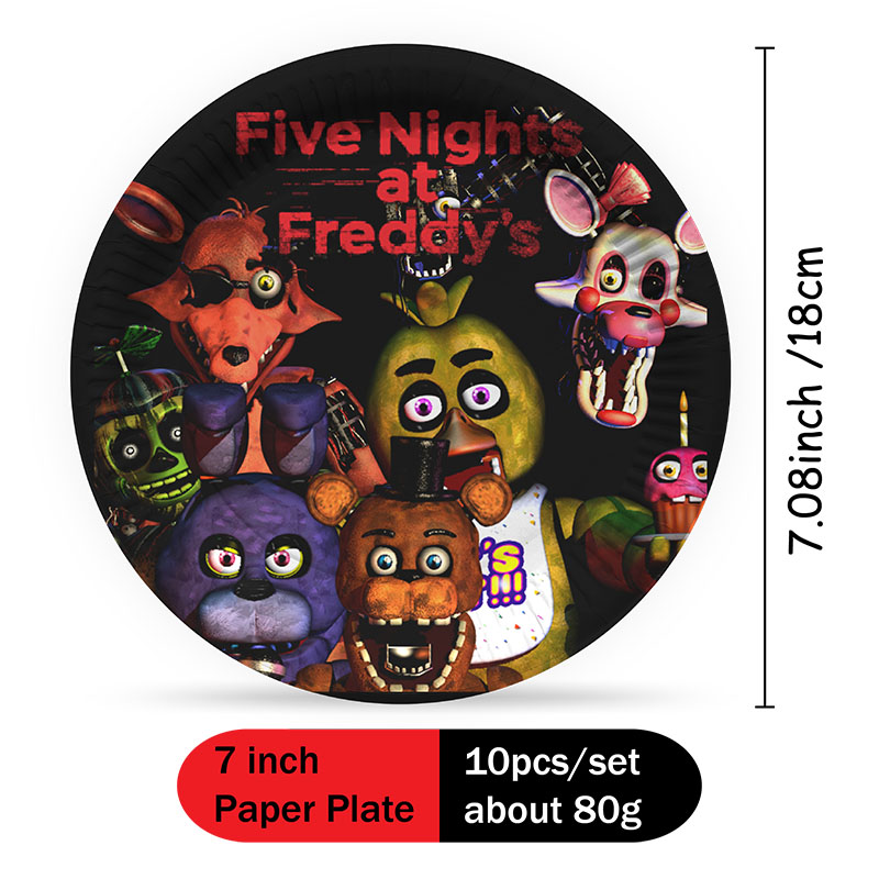 FNAF Themed Paper Plate Cups C - Party Games At Christmas review and price
