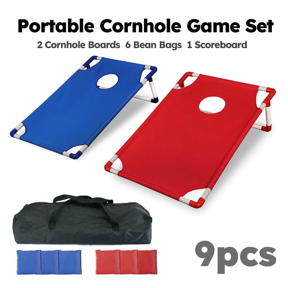 9pcs Scoring Portable Cornhole - Cornhole Board Set review and price