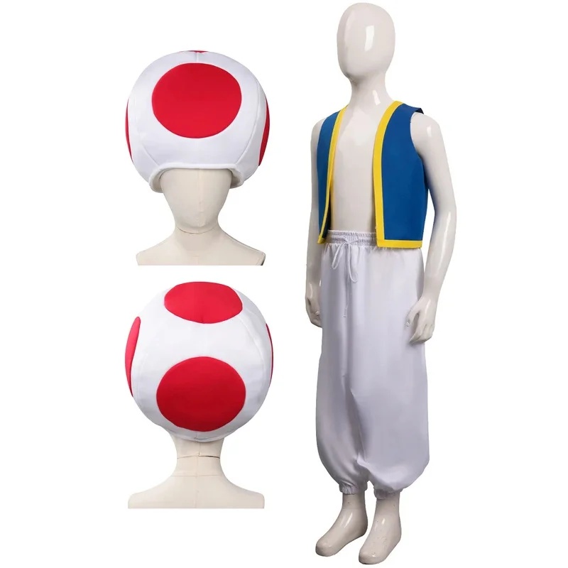 Kinopio Toad Cosplay Hat Kids  - Zelda Party Games review and price