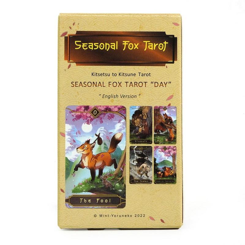 78pcs Tarot Cards Seasonal Fox - Party Games Meaning review and price