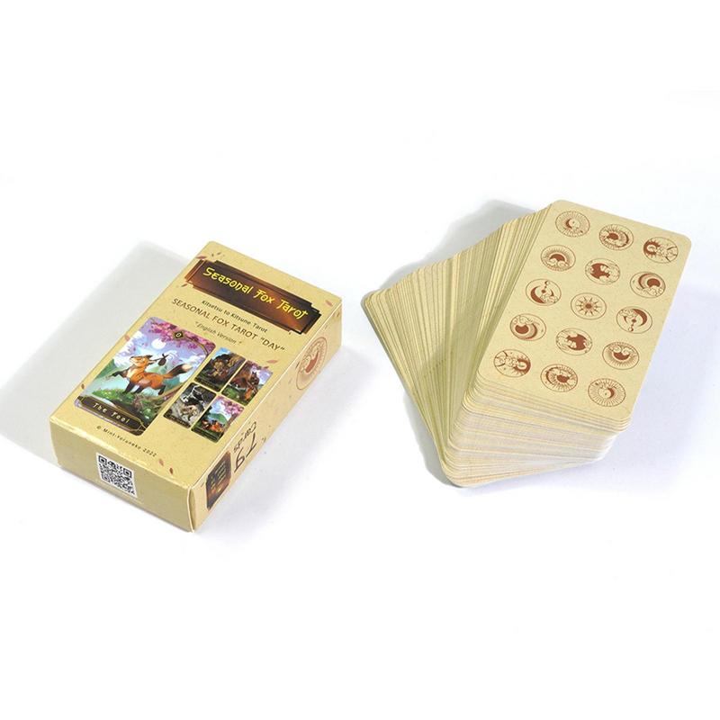 78pcs Tarot Cards Seasonal Fox - Party Games Meaning review and price