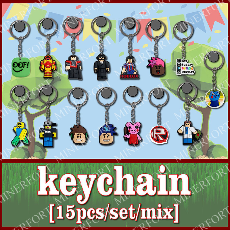 15Pcs Game Roblox Themed Keych - Party Games In Roblox review and price
