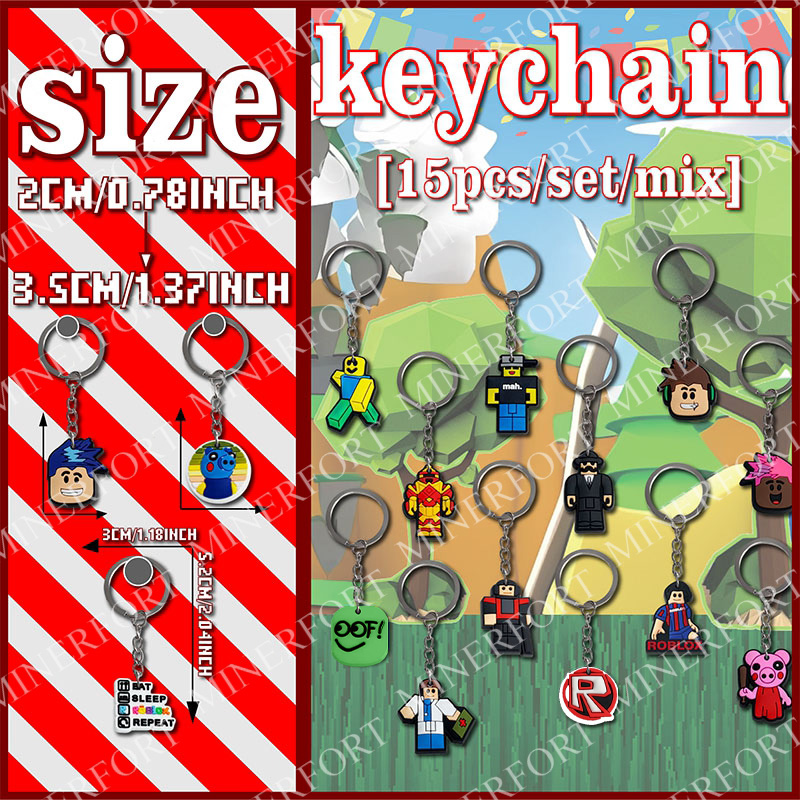 15Pcs Game Roblox Themed Keych - Party Games In Roblox review and price